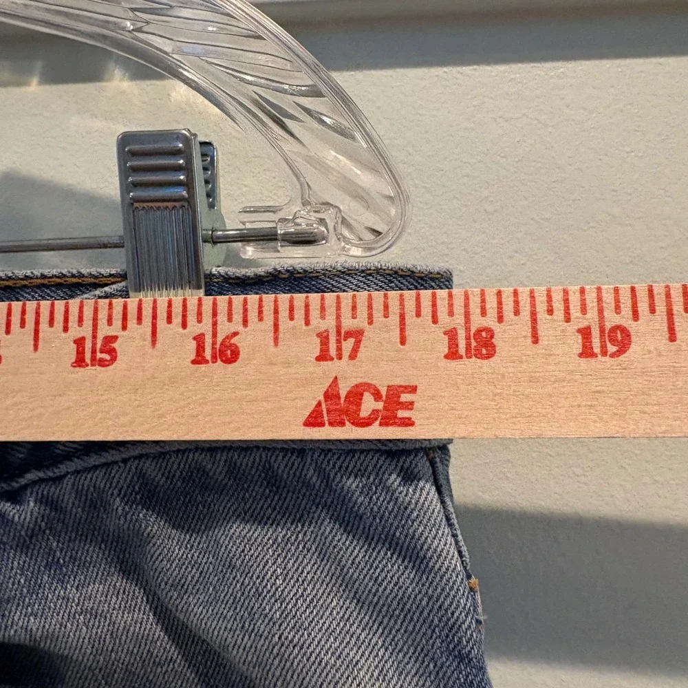 Y2K Levi's 505 Regular Fit Jeans Mens 36x32 Light Wash Straight‎ Leg 100% Cotton